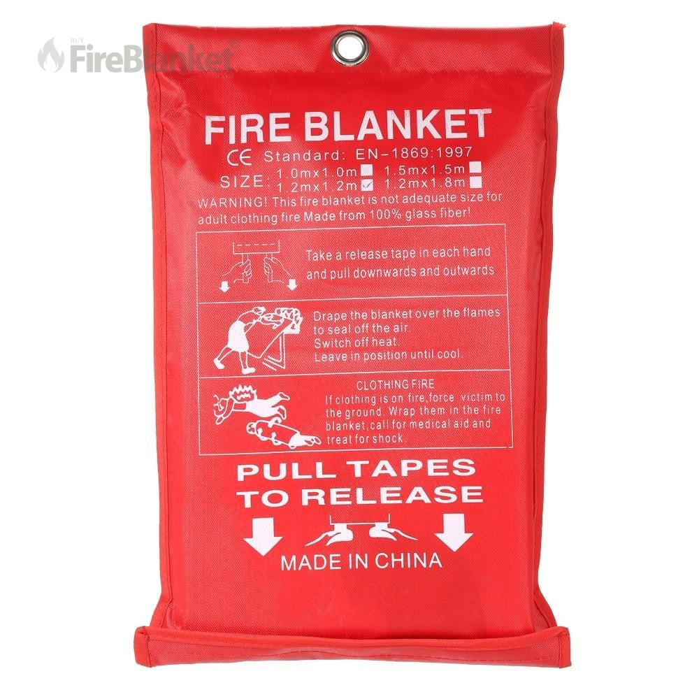 669 Elite Emergency Fire Blanket and First Aid Burn Care Kit Fiberglass Suppression Flame Retardant Blanket for Survival Safety in Kitchen Home Car